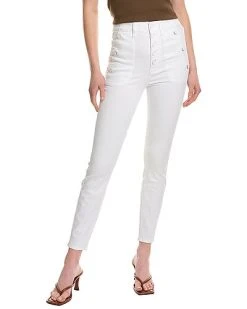 7 For All Mankind Portia White Slim Jean Women