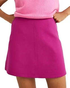 Boden A-Line Wool-Blend Mini Skirt Women