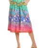 Johnny Was Rainbow Field Paperbag Skirt Women
