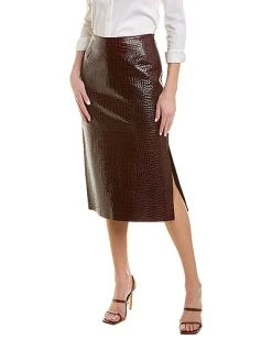 Lafayette 148 New York Birdie Leather Skirt Women