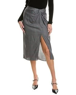 Rag & Bone Amber Plaid Silk Skirt Women