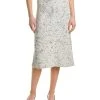 St. John Boucle Tweed Skirt Women
