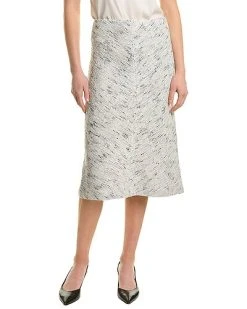 St. John Boucle Tweed Skirt Women