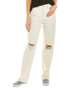 WeWoreWhat Dad Ivory High-Rise Straight Jean Women