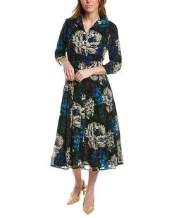 Samantha Sung Patricia Wool Shirtdress Women