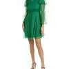 Rebecca Taylor Uffle Silk Mini Dress Women