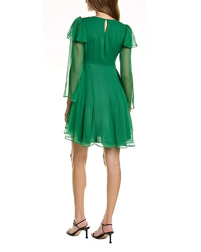 Rebecca Taylor Uffle Silk Mini Dress Women - Image 2