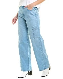 FRAME DENIM High Rise Baggy Pocket Jean Genoa Jean Women