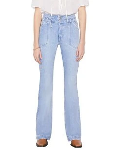 FRAME DENIM Ouble Button Pocket Flare Caye Jean Women