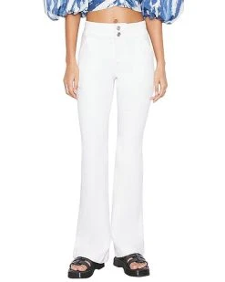 FRAME DENIM Ouble Button Pocket Flare Blanc Jean Women