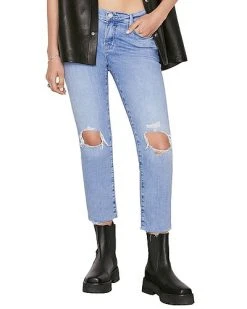 FRAME DENIM Le Garcon Crop Cebu Rips Jean Women