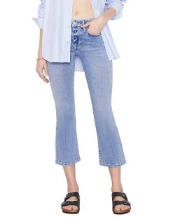 FRAME DENIM Le Cropped Min Boot Jadite Jean Women