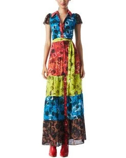 Alice + Olivia Miranda Tiered Maxi Dress Women