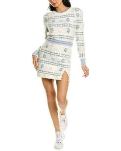 LoveShackFancy Pawley Wool-Blend Skirt Women