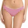 Solid & Striped The Elle Stripe Rib Bikini Bottom Women
