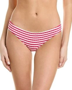 Solid & Striped The Elle Stripe Rib Bikini Bottom Women