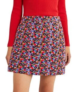 Boden Jersey A-Line Mini Skirt Women