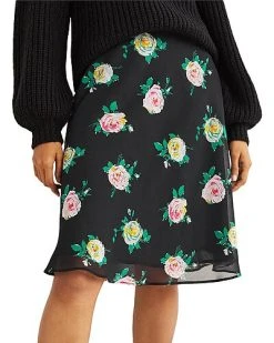 Boden Crinkle Bias-Cut Skirt Women