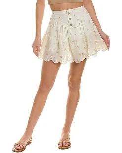 Vintage Havana Smocked Skirt Women