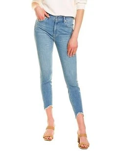 7 For All Mankind Langley Wave High-Waist Ankle Skinny Jean Women