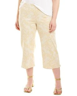 NYDJ Plus Wide Leg Capri Pull On Pant Women