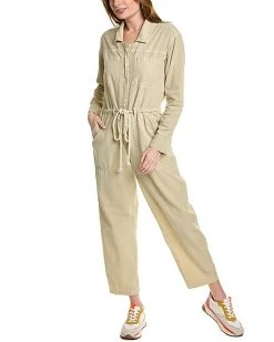 FREE PEOPLE Quinn Linen-Blend Coverall Women