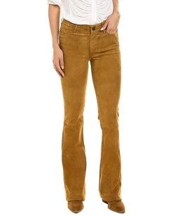 Paige Denim High Rise Suede Bell Canyon Jean Women
