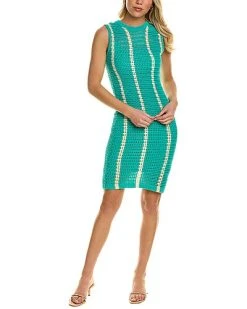 Monrow Crochet Knit Mini Dress Women