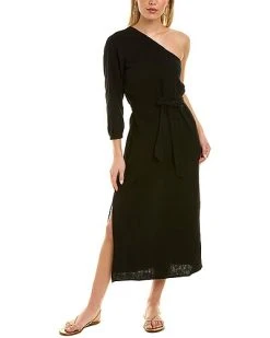 Monrow One-Shoulder Tie Dress Women