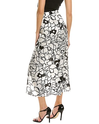 Ronny Kobo Marlo Silk-Blend Midi Skirt Women - Image 2