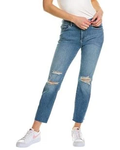 DL1961 Mara Light Distressed Ankle Straight Jean Women