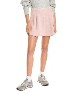 LoveShackFancy Lanchester Cashmere Mini Skirt Women