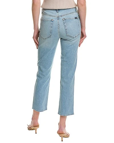 7 For All Mankind High Waist Cropped Sands Straight Ankle Jean Women - Image 2