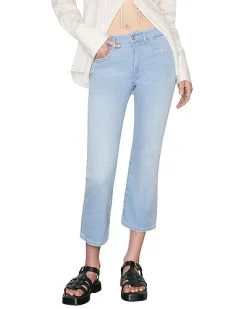 FRAME DENIM Le Cropped Mini Boot Davenport Jean Women