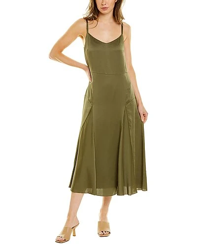 Vince Paneled Midi Dress Women