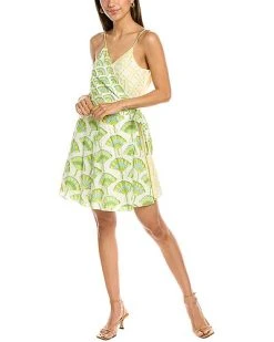 Ash & Eden Misha Mini Wrap Dress Women