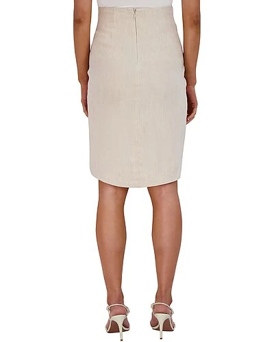 BCBGMAXAZRIA Linen-Blend Skirt Women - Image 2