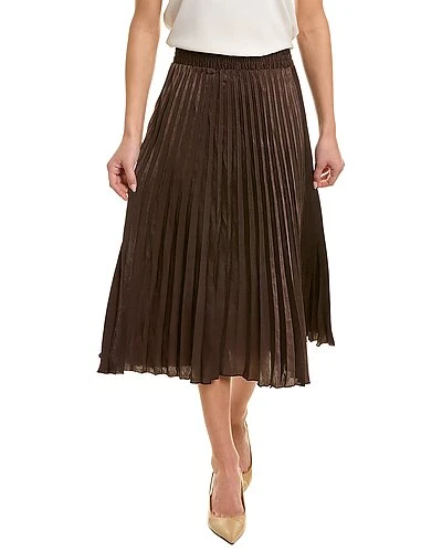 Max Studio Pleated Midi Skirt Women