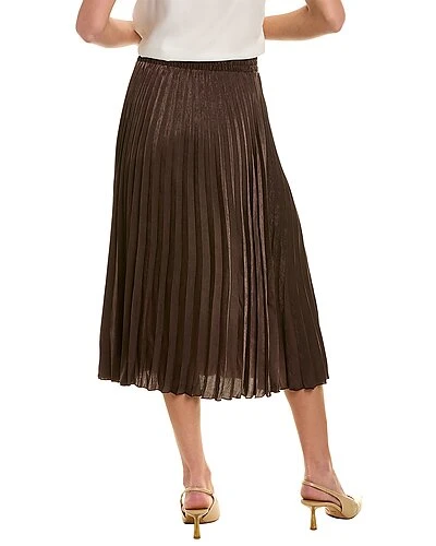 Max Studio Pleated Midi Skirt Women - Image 2