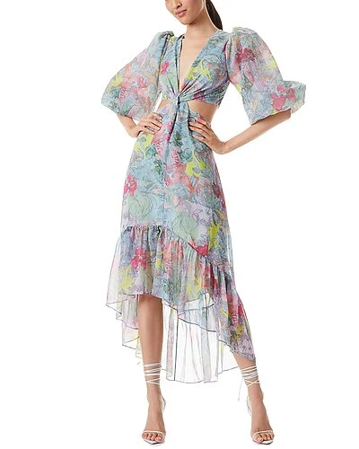 Alice + Olivia Katia Twist Maxi Dress Women
