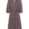 Boden Notch Neck Jersey Midi Dress Women