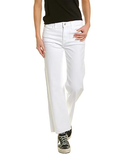 Hudson Jeans Rosalie White High-Rise Wide Leg Jean Women
