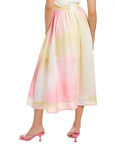 Beulah Ombre A-Line Skirt Women - Image 2
