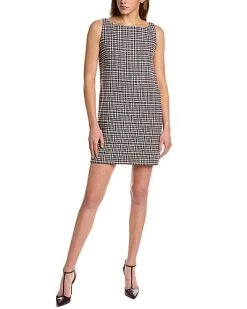 Rebecca Taylor Hy Houndstooth Wool-Blend Shift Dress Women