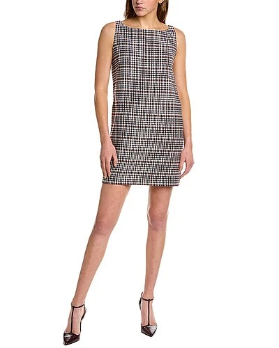 Rebecca Taylor Hy Houndstooth Wool-Blend Shift Dress Women