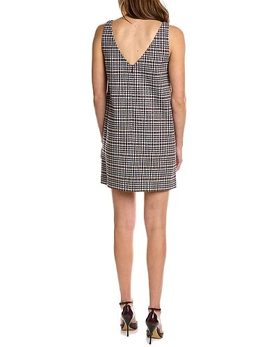 Rebecca Taylor Hy Houndstooth Wool-Blend Shift Dress Women - Image 2