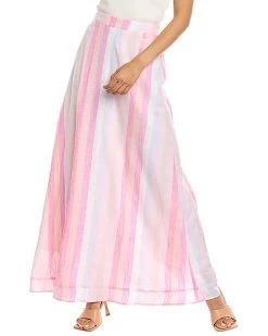 Splendid Sunset Linen-Blend Maxi Skirt Women