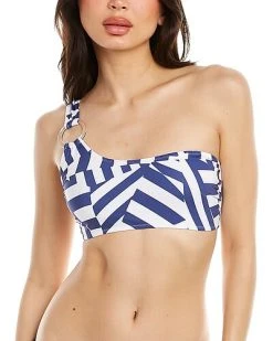 Solid & Striped The Desi One-Shoulder Bikini Top Women