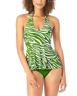 Anne Cole High Flounce Tankini Women