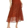 Vince Cutwork Lace Skirt Women